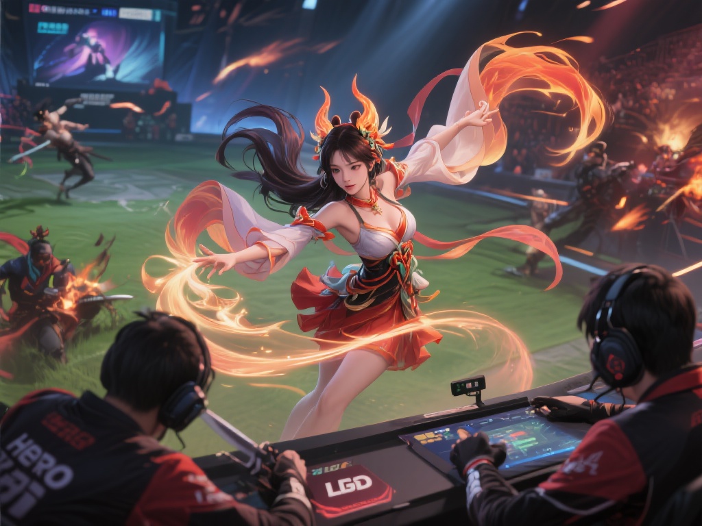 九尾西施神操作,Hero闪电战逆袭LGD一波猝死 从九尾西施展现的操作看,她的技能连招释放